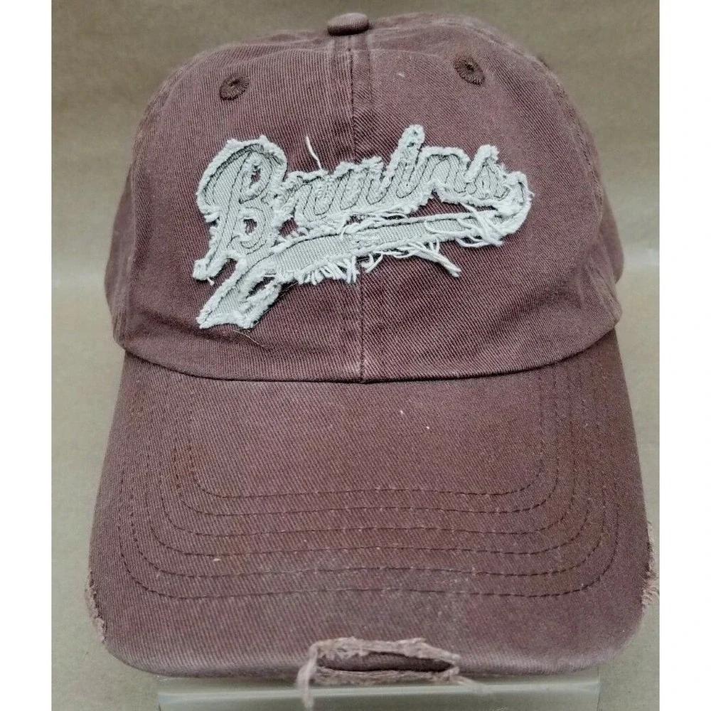 UCLA Bruins Distressed Baseball Cap Hat One Fit Men's Cotton BROWN